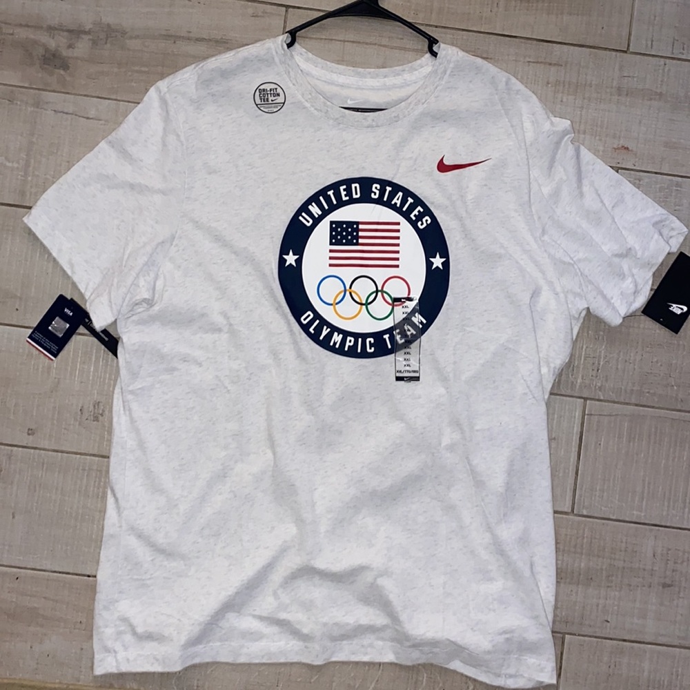 NIKE DRIFIT USA OLYMPIC GRAY SHIRT XXL